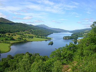 Loch Tummel vom Queen's View fotografiert