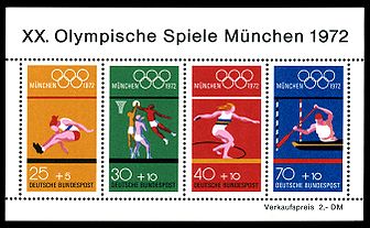 Stamps of Germany (BRD), Olympiade 1972, Blockausgabe 1972, Markenblock 2.jpg