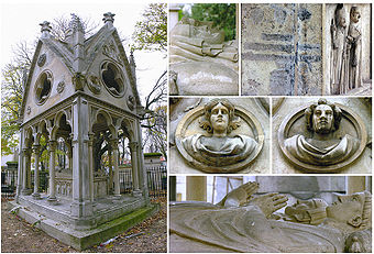 Grabmal Heloises auf dem Friedhof Père Lachaise