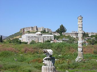 Ruinenstätte des Tempels in Ephesos