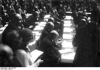 Gustav Stresemann auf der Generalversammlung des Völkerbundes