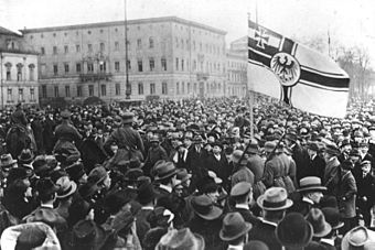 Kapp-Putsch.- Einzug der Marinebrigade Ehrhardt in Berlin, Besetzung Berlins, März 1920