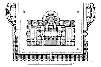 Rekonstruierter Grundriss der Caracalla-Thermen