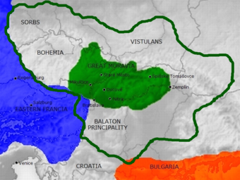 Das Großmährische Reich im 9. Jahrhundert