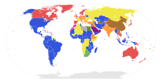 Weltkarte über die Regierungsformen