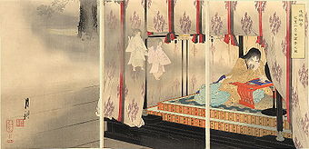 Go-Daigo (ca. 1890), Druck von Gekko Ogata (1859-1920)