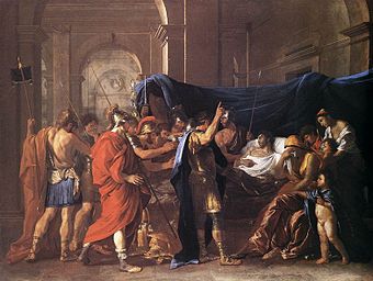 Nicolas Poussin: Der Tod des Germanicus, 1627