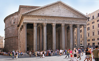 Fassade des Pantheons heute