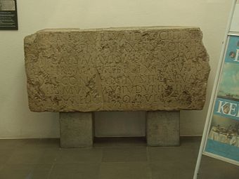Inschriftentafel des Kastells Vitudurum