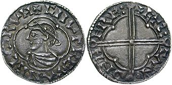 Penny-Münze: Knut der Große, um 1016