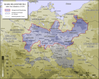 Die Mark Brandenburg nach dem Frieden von Templin