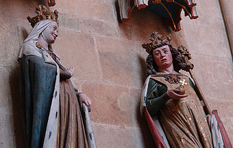 Adelheid von Burgund und ihr Gemahl Otto I. im Meißner Dom