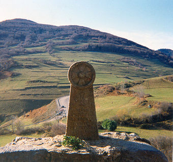 Gedenkstein bei Montségur
