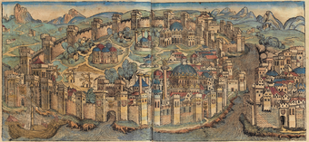 Abbildung Konstantinopels in der Schedelschen Weltchronik