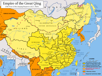 China zur Zeit der Qing-Dynastie 1820