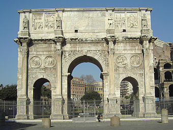Der Konstantinsbogen in Rom