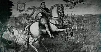 Der polnische König Sigismund III. während der Belagerung von Smolensk