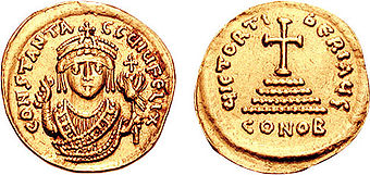 Solidus des Tiberios I. Konstantinos