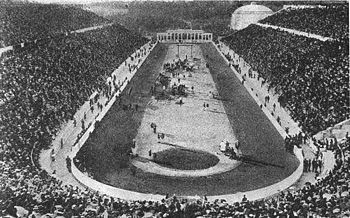 Das Panathinaikon-Stadium in Athen 1906