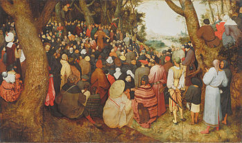 Die Predigt Johannes des Täufers von Pieter Bruegel d. Ä.