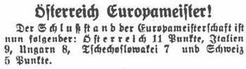 Schlagzeile der österreichischen Tagespresse 1932
