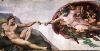 Michelangelo Buonarotti: Die Erschaffung Adams