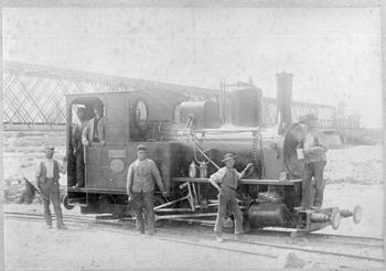 IRR Lok No.5 Höchst der Rheinregulierungsbahn, um 1900