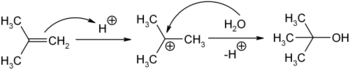 Synthese von 2-Methyl-2-propanol aus Isobuten