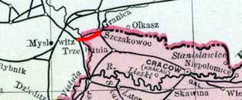 Strecke der Bahnstrecke Jaworzno Szczakowa–Mysłowice