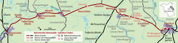Strecke der Bahnstrecke Eberswalde–Frankfurt (Oder)