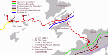 Strecke der Silscheder Kohlenbahn