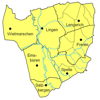 Landkreis Lingen nach 1974