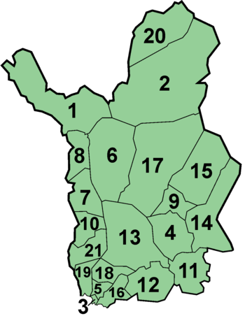 Gemeinden der Landschaft Lappland