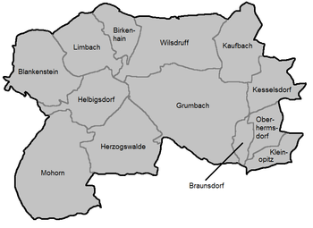 Gemarkungen der Stadt Wilsdruff