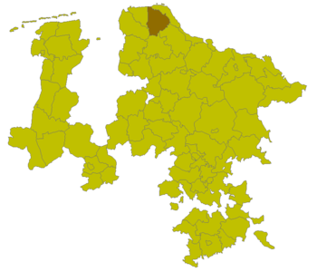 Lage des Kreises in der Provinz Hannover