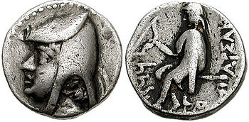 Münze von Arsakes I.