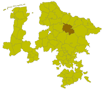 Lage des Kreises Soltau in der Provinz Hannover