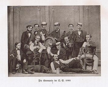 Die Aktiven des Corps Germania im Sommersemester 1864