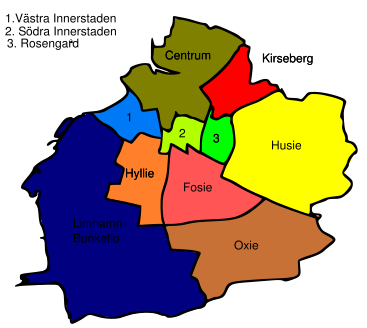 Malmös Stadtbezirke