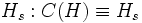 H_{s}:C(H)\equiv H_{s}