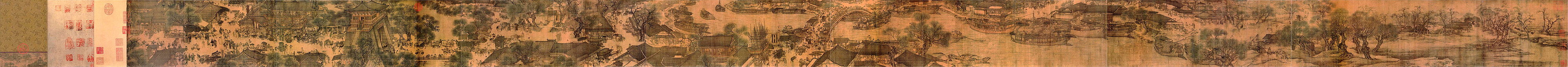 Panorama aus der Qingming-Rolle von Zhang Zeduan