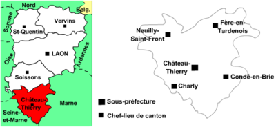 Kantone im Arrondissement Château-Thierry