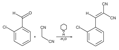 2-Chlorbenzyliden-malonsäuredinitril-synthese