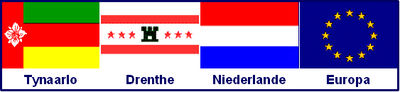 Flag combination of Tynaarlo, Drenthe, the Netherlands and Europe - German names-2.jpg