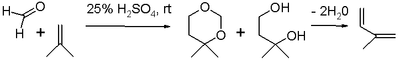 Scheme 3: Isopren-Prins-Reaktion