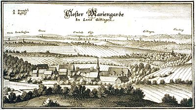 Mariengarten 1654 von Süden