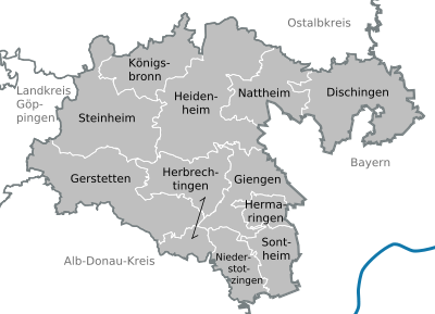Municipalities in HDH.svg