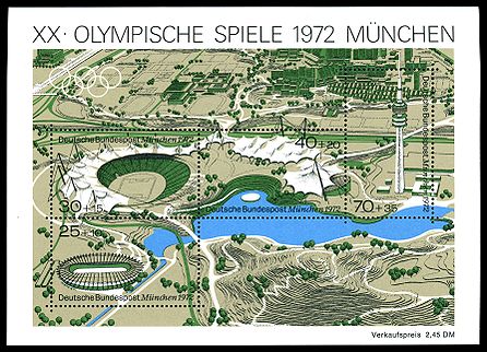 Stamps of Germany (BRD), Olympiade 1972, Blockausgabe 1972, Markenblock 1.jpg
