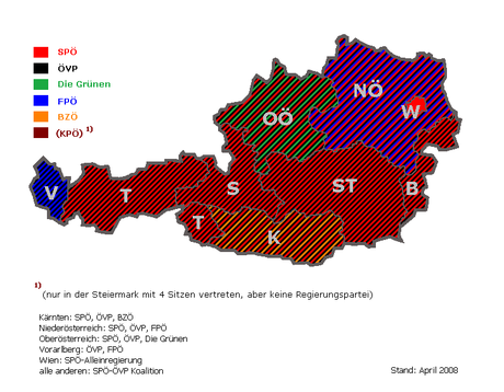 Politische Landschaft der Bundesländer