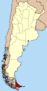 Lage der Provinz Tierra del Fuego